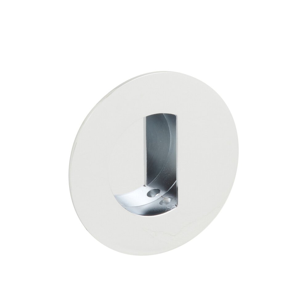 Emtek - Door Accessories - Round Flush Pull w/ Moon Pocket