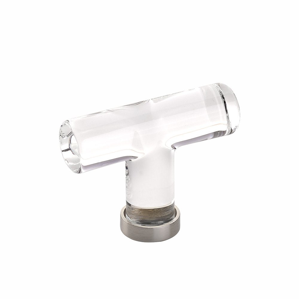 Emtek - Glass Collection - Modern Glass T-Knob Cabinet Knob