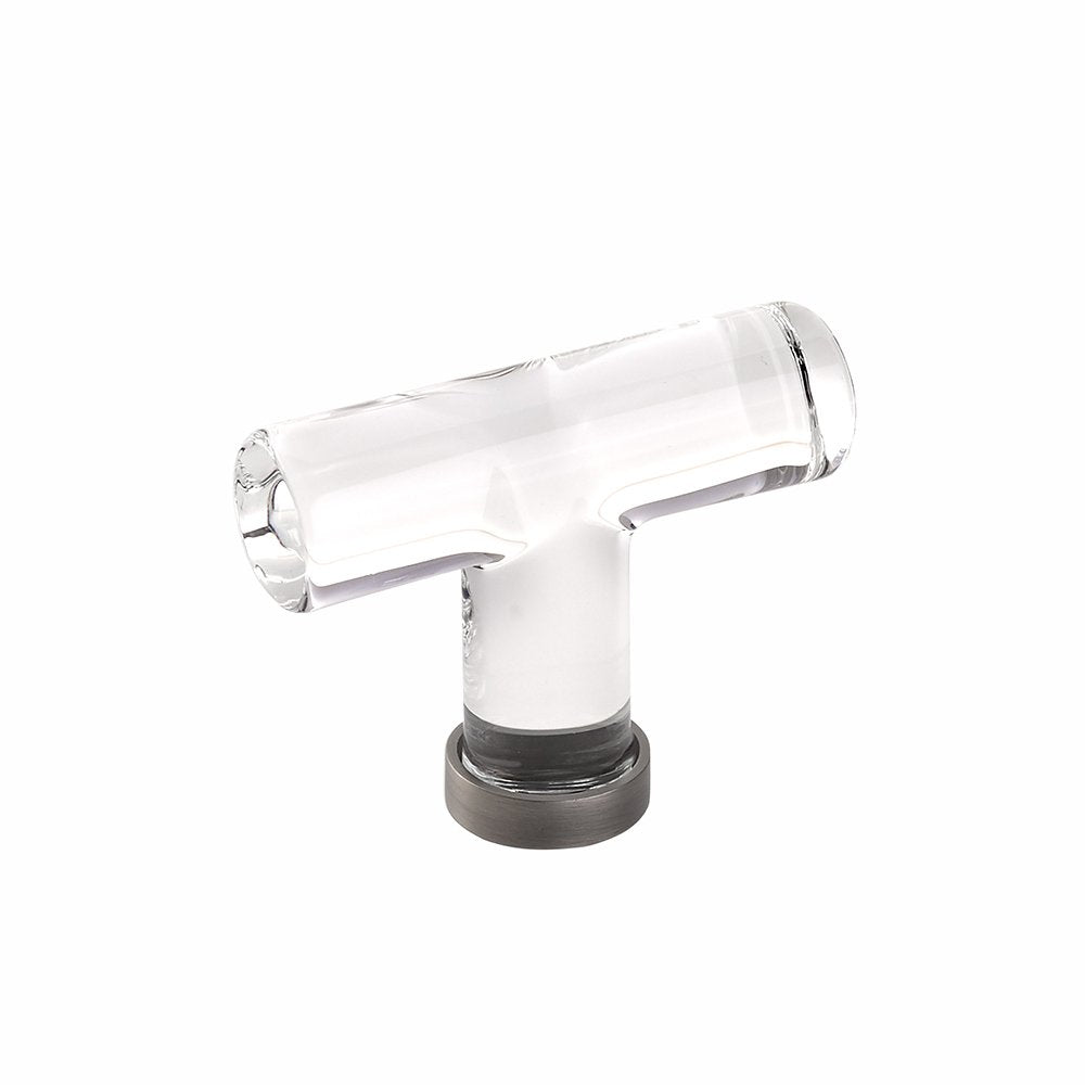 Emtek - Glass Collection - Modern Glass T-Knob Cabinet Knob