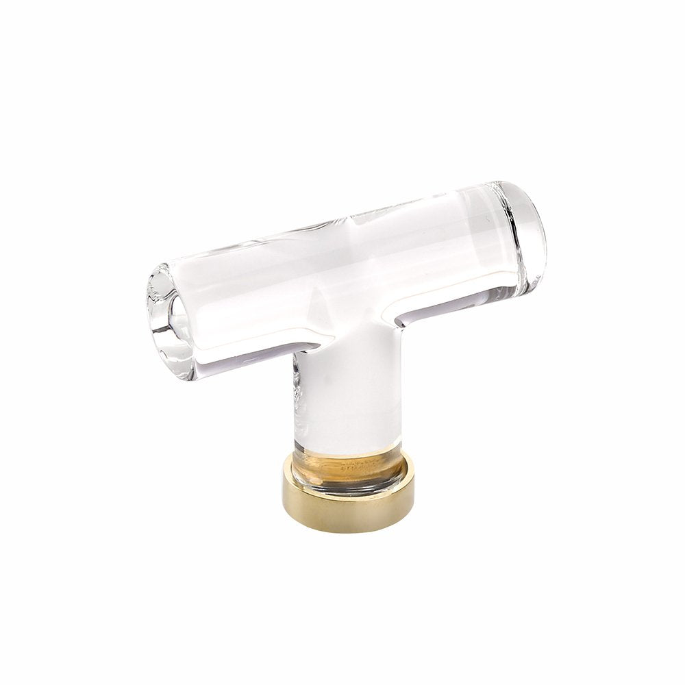 Emtek - Glass Collection - Modern Glass T-Knob Cabinet Knob