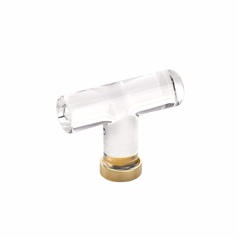 Emtek - Glass Collection - Modern Glass T-Knob Cabinet Knob