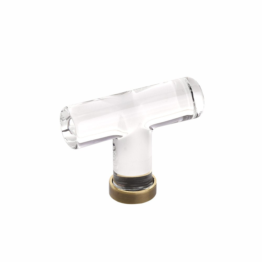 Emtek - Glass Collection - Modern Glass T-Knob Cabinet Knob