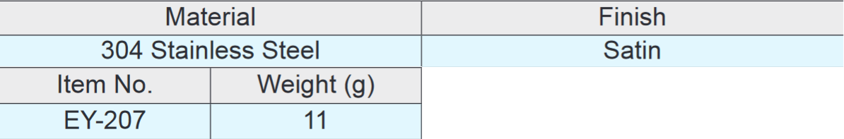 Sugatsune EY-207 Stainless Steel Knob