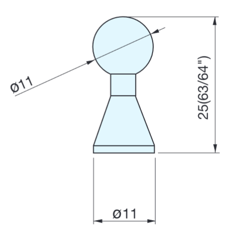 Sugatsune EY-207 Stainless Steel Knob