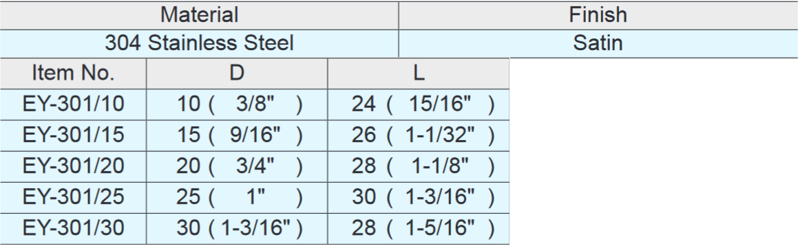Sugatsune EY-301 Stainless Steel Knob
