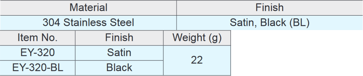 Sugatsune EY-320 Stainless Steel Knob