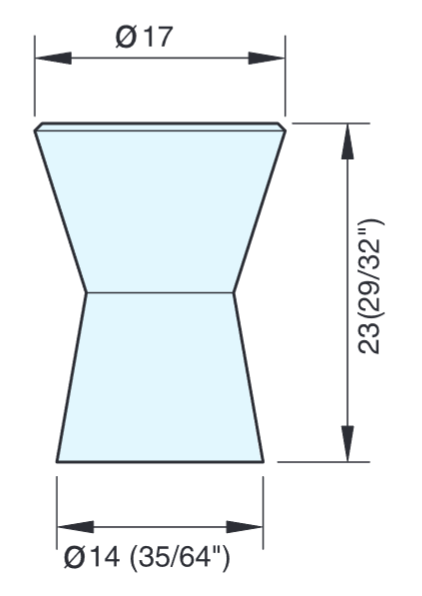 Sugatsune EY-320 Stainless Steel Knob