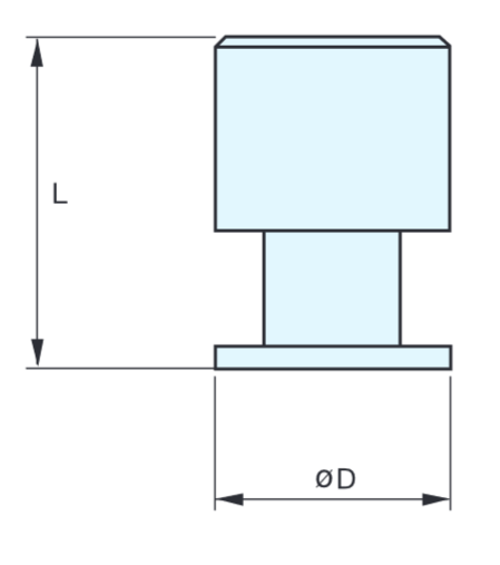 Sugatsune EY-326 Stainless Steel Knob