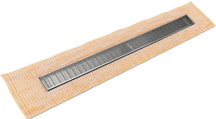 Infinity Drain - Fixed Flange Schluter-KERDI - FCSAS 65 Wedge Wire Linear Drain