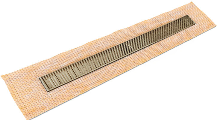 Infinity Drain - Fixed Flange Schluter-KERDI - FCSAS 65 Wedge Wire Linear Drain