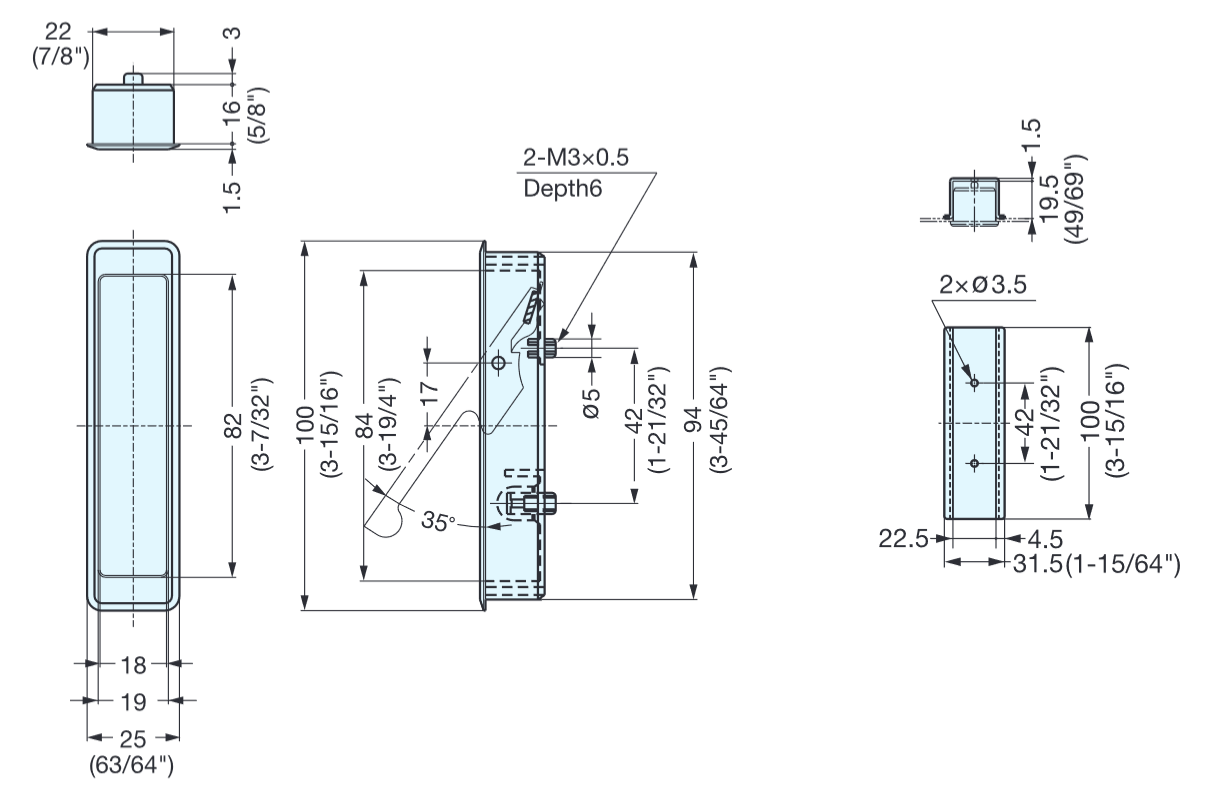 Sugatsune FH-100AK/FH-100BK Lever Pull