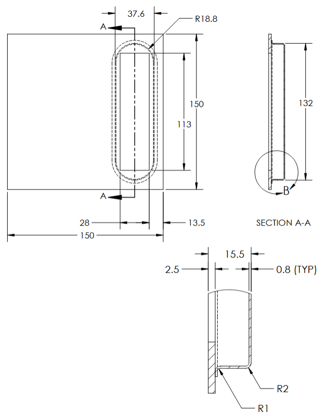 Linnea - Flush Pulls - FPS-170 Flush Pull