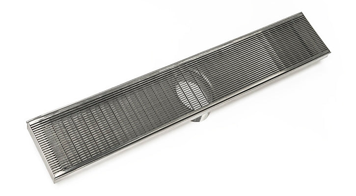 Infinity Drain - Fixed Stainless Channel - FXAS 100 Wedge Wire Linear Drain