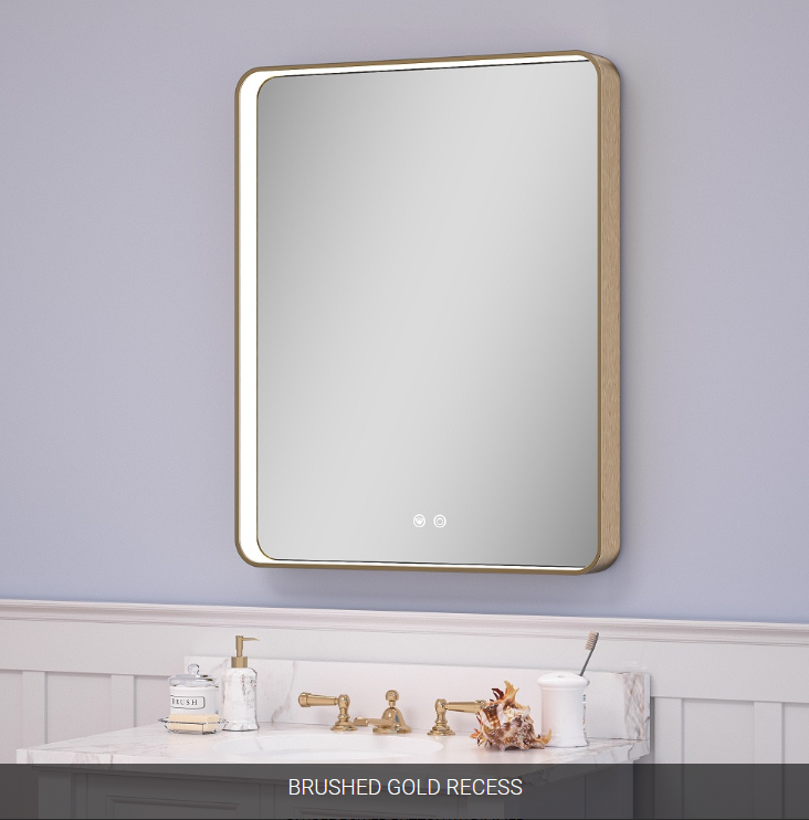 Sofia Medicine Cabinets - Penelope Collection - LED Single Door Medicine Cabinet (34" Height)