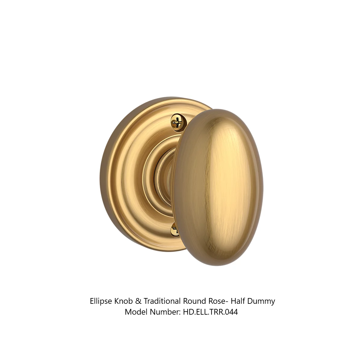 Baldwin - Reserve Collection - Interior Knobs - Ellipse Door Knob (Half Dummy)