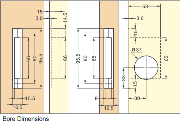 Sugatsune HC-30/HC-30H Sliding Door Latch