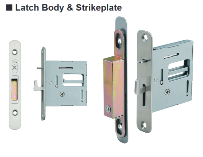 Sugatsune HC-3051 Sliding Door Latch (Polished Nickel)