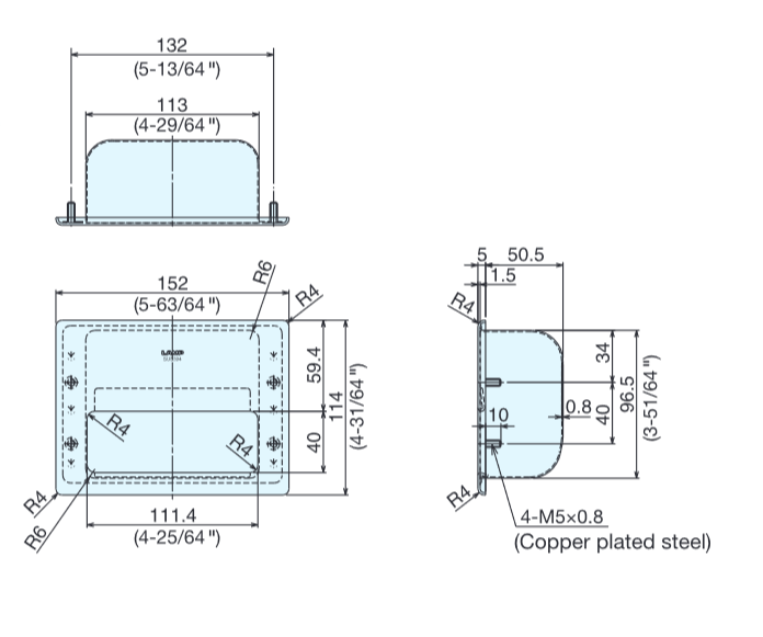 Sugatsune HH-KP150 Stainless Steel Recessed Pull