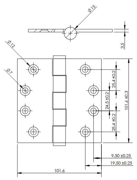 Linnea - Door Accessories - HIB Door Hinge