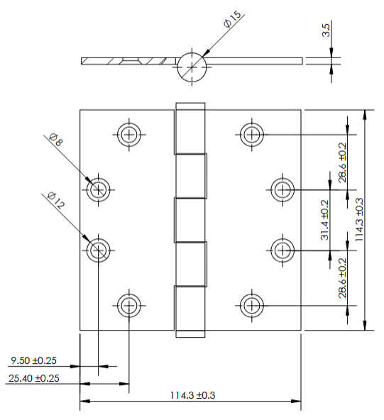 Linnea - Door Accessories - HIB Door Hinge