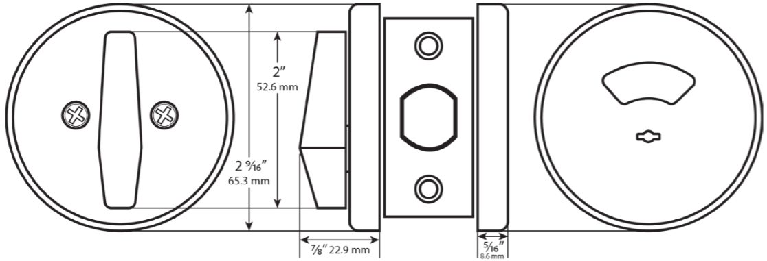 Cal-Royal - IND90-G2 Indicator Deadbolt