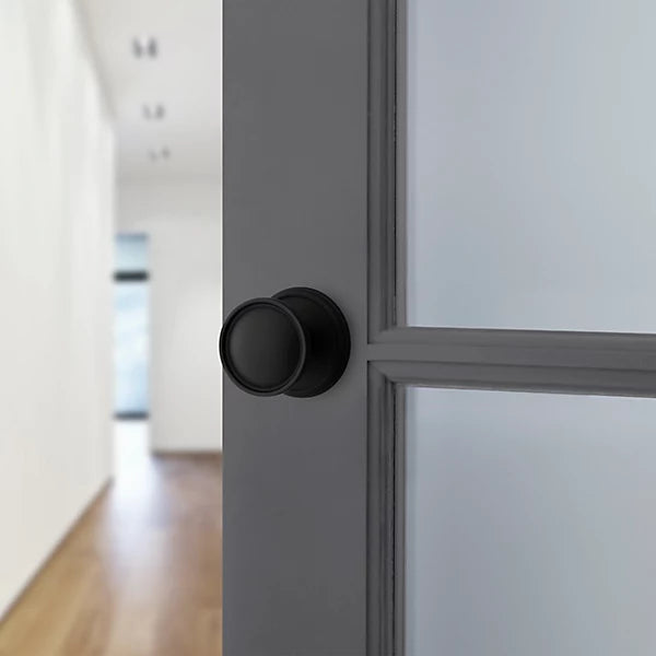 Baldwin - Estate Collection - Knobs & Levers - K012 Tulip Door Knob w/ 5078 Rose (Pre-Configured)