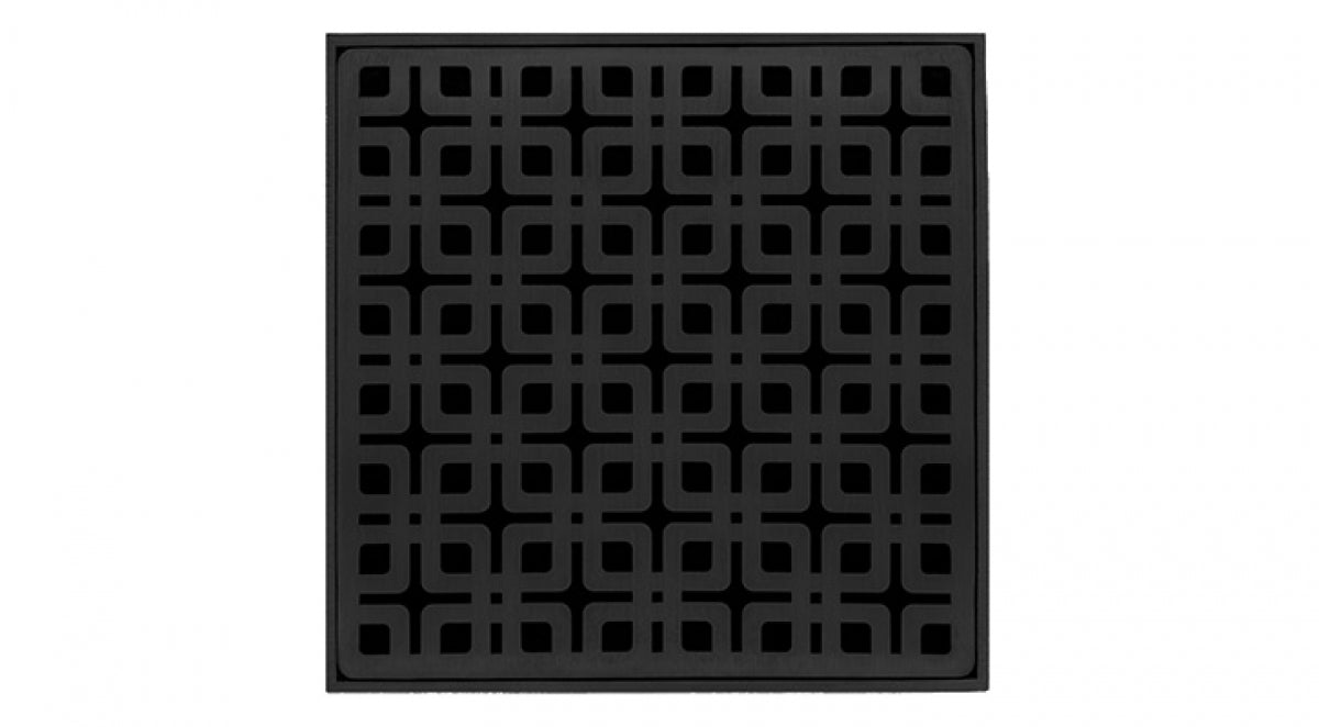 Infinity Drain - 5" x 5" Square Center Drain - KD 5 Link Series Drain (Complete Kit)