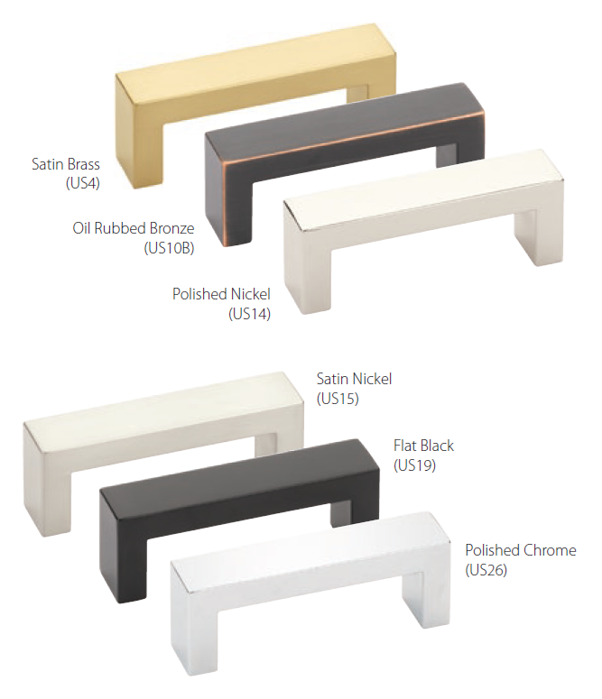 Emtek - Modern Rectangular Collection - Keaton Cabinet Pull