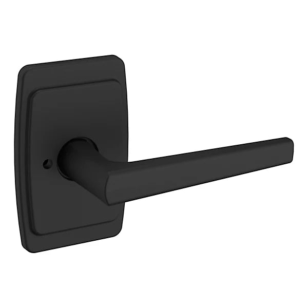 Baldwin - Estate Collection - Knobs & Levers - L024 Palm Springs Door Lever w/ R046 Rose (Pre-Configured)