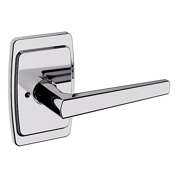 Baldwin - Estate Collection - Knobs & Levers - L024 Palm Springs Door Lever w/ R046 Rose (Pre-Configured)