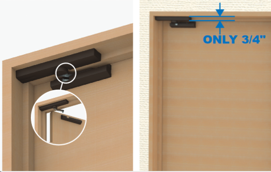 Sugatsune LDD-S Lapcon Door Damper (Surface Mount Type)