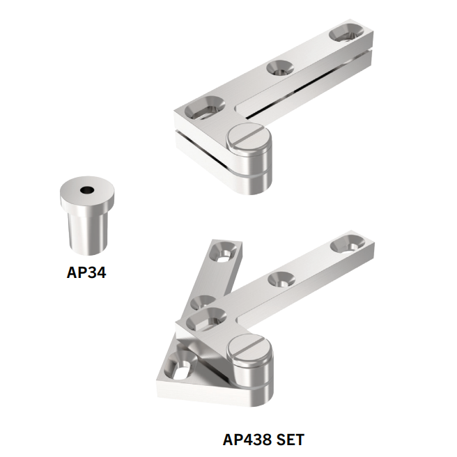 Accurate - Light Duty Pivot Hinges (Per Set)