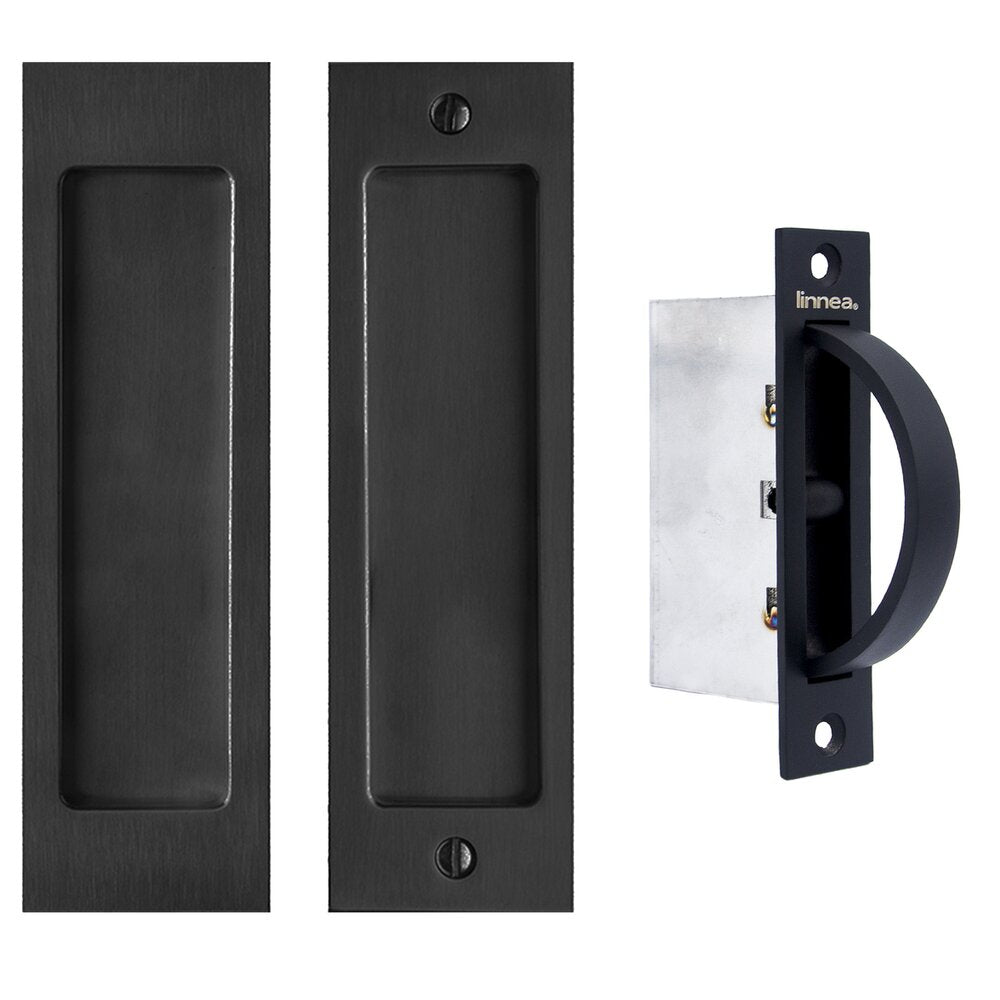 Linnea - Pocket Door - PL160S-00-FD Passage Pocket Door Lock with Edge Pull