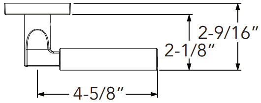 Baldwin - Reserve Collection - Interior Levers - Lake Forest Door Lever (Privacy)