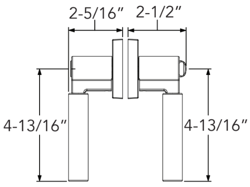 Baldwin - Reserve Collection - Keyed Levers - Lake Forest Door Lever (Entry)