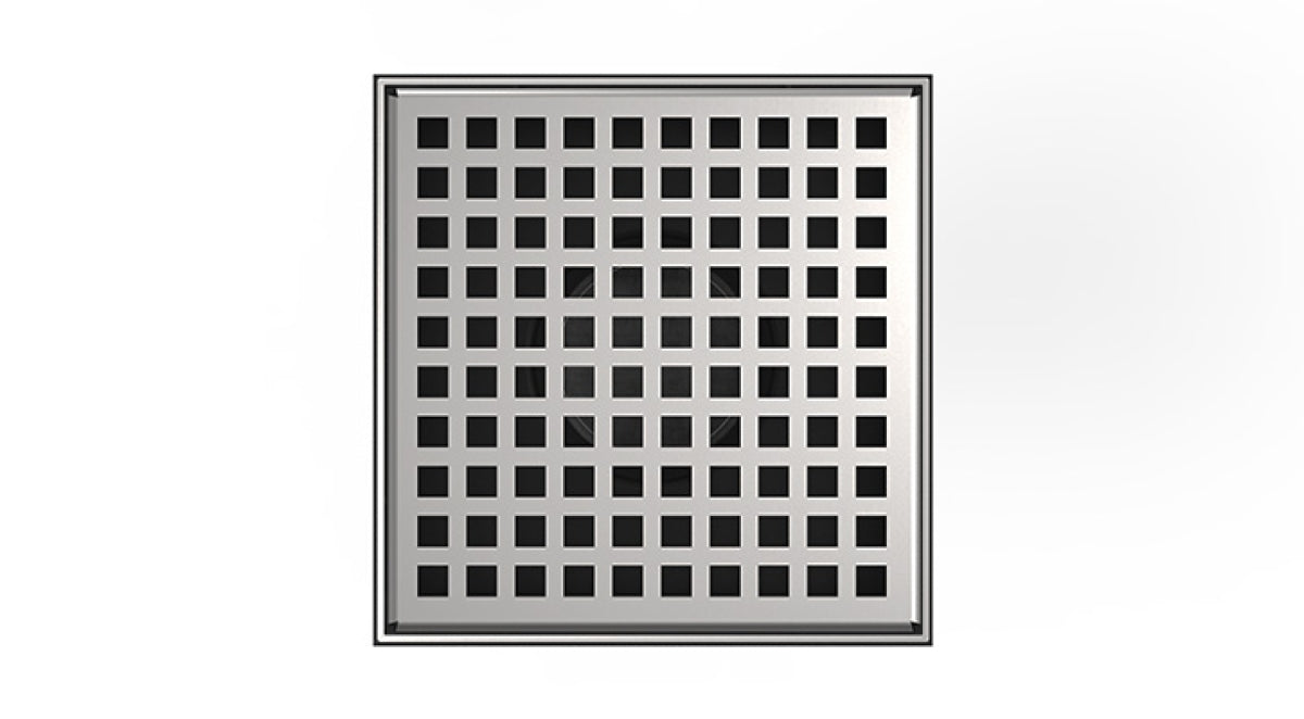 Infinity Drain - 5" x 5" Square Center Drain - LQD 5 Squares Pro Series Drain (Complete Kit)