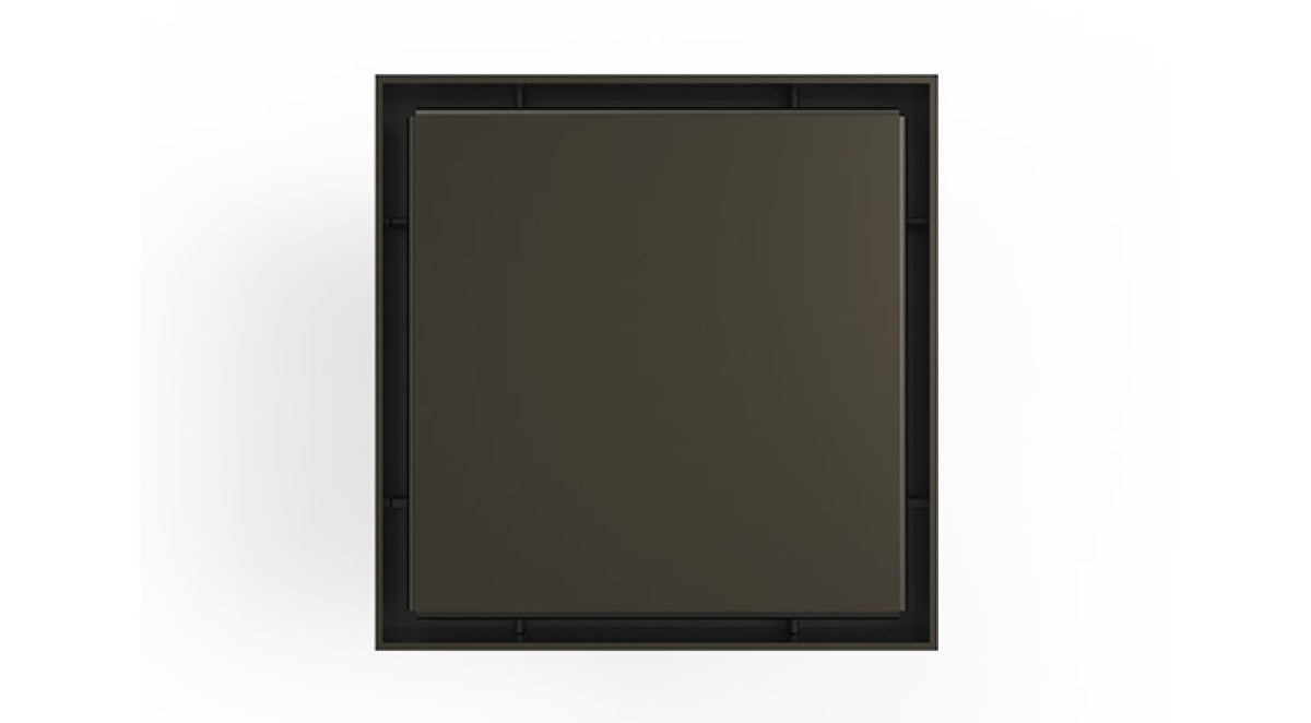 Infinity Drain - 5" x 5" Square Center Drain - LSD 5 Solid Pro Series Drain (Complete Kit)