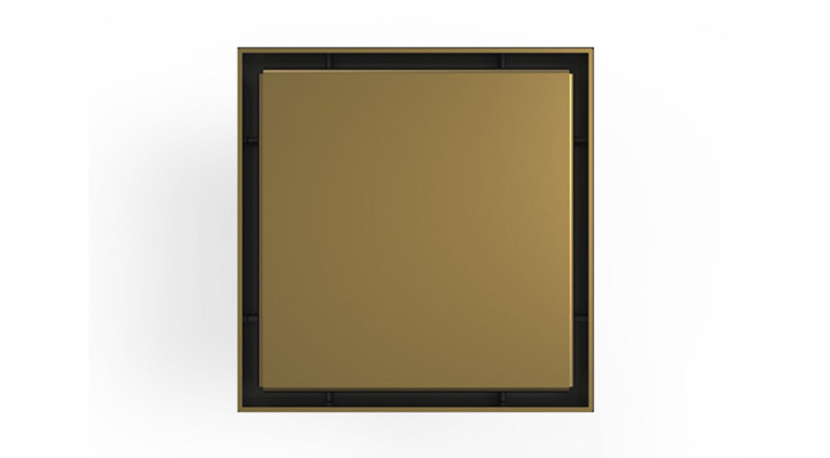 Infinity Drain - 5" x 5" Square Center Drain - LSD 5 Solid Pro Series Drain (Complete Kit)