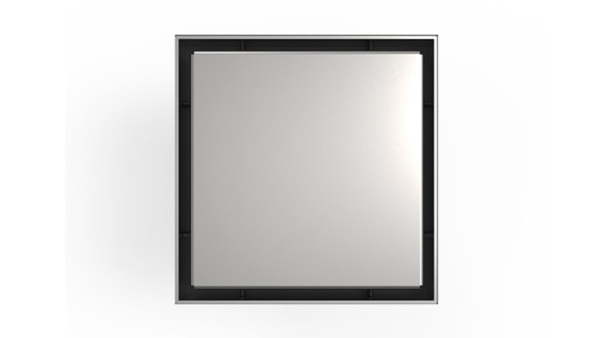 Infinity Drain - 5" x 5" Square Center Drain - LSD 5 Solid Pro Series Drain (Complete Kit)