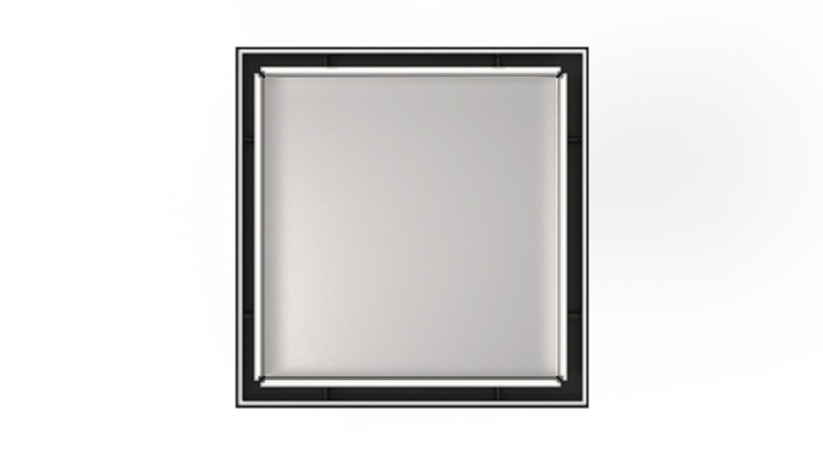 Infinity Drain - 5" x 5" Square Center Drain - LTD 5 Tile Pro Series Drain (Complete Kit)