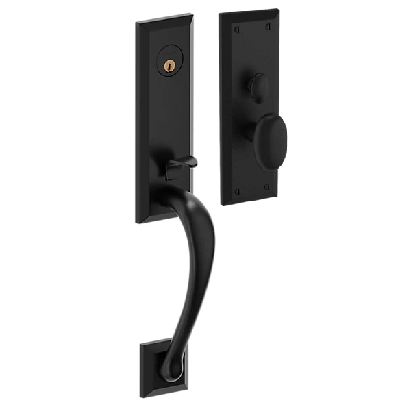 Baldwin - Estate Collection - Mortise Entry Handlesets - Cody 3/4 Escutcheon M502 Mortise Handleset w/ Knob (Trim ONLY)