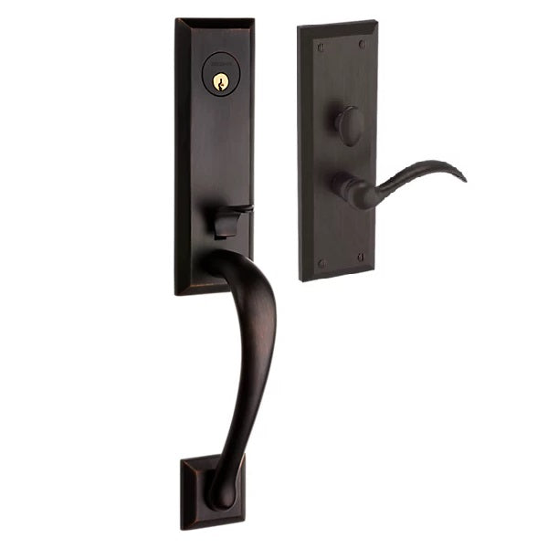 Baldwin - Estate Collection - Mortise Entry Handlesets - Cody 3/4 Escutcheon M502 Mortise Handleset w/ Lever (Trim ONLY)