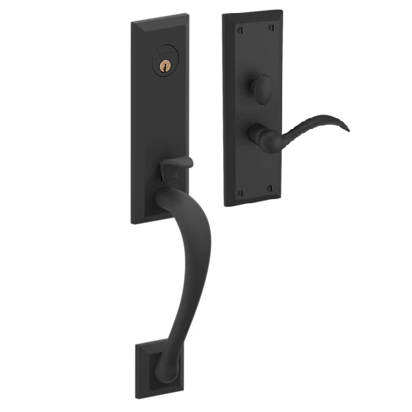 Baldwin - Estate Collection - Mortise Entry Handlesets - Cody 3/4 Escutcheon M502 Mortise Handleset w/ Lever (Trim ONLY)