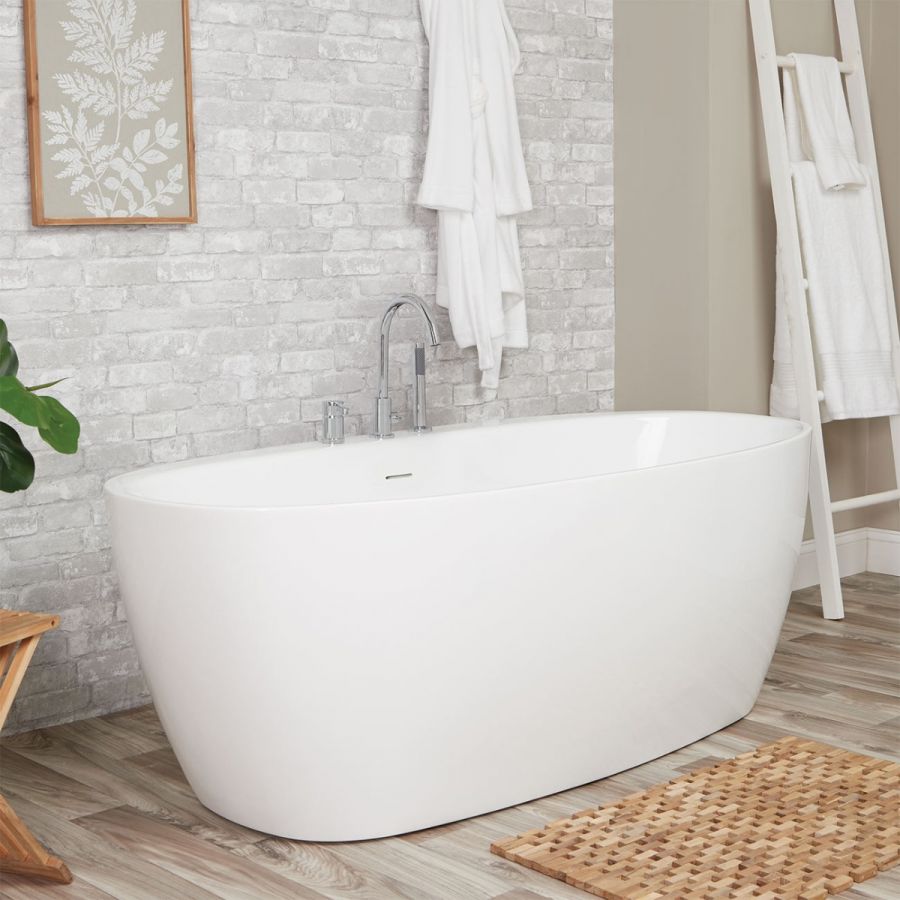 Maidstone - Deck Mount Tubs - Medway Acrylic Contemporary Double Ended Tub