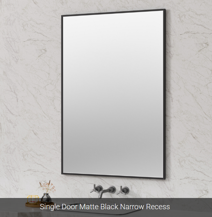 Sofia Medicine Cabinets - Metalika Narrow Collection - Single Door Medicine Cabinet (30" Height)