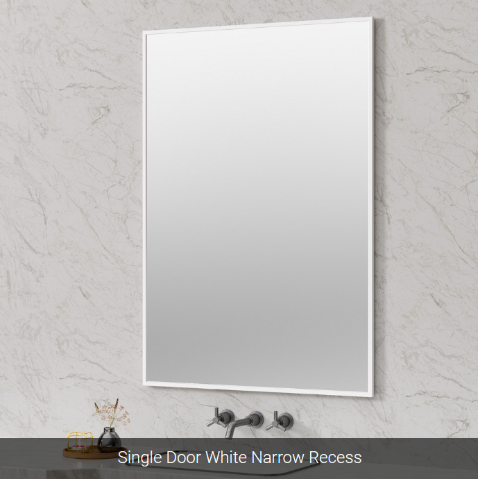 Sofia Medicine Cabinets - Metalika Narrow Collection - Single Door Medicine Cabinet (30" Height)