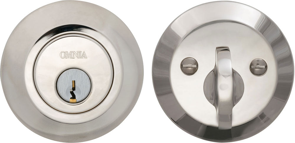 Omnia MODDB Solid Brass Auxiliary Deadbolt Kit