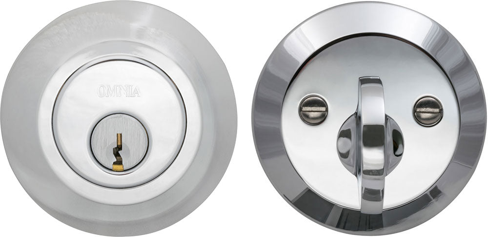 Omnia MODDB Solid Brass Auxiliary Deadbolt Kit