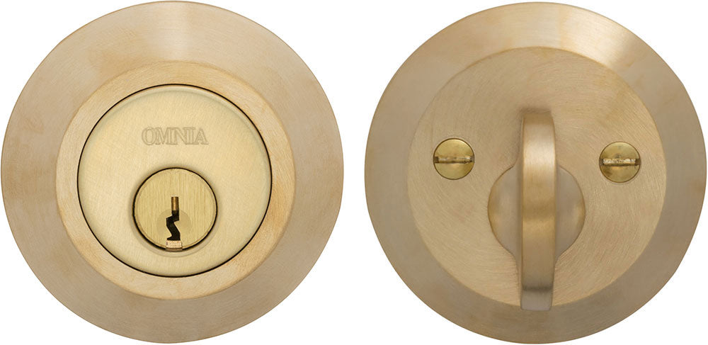 Omnia MODDB Solid Brass Auxiliary Deadbolt Kit