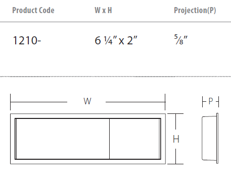 Schaub and Company - Modo Collection - Rectangular Mixed Recessed Pull